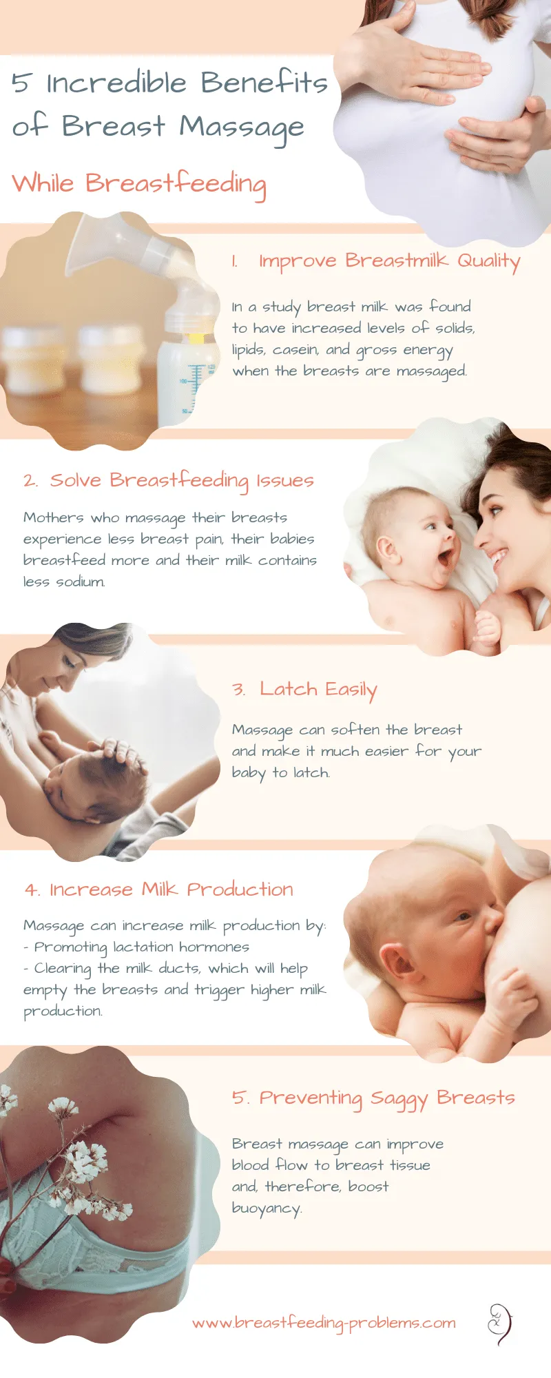 Female Postpartum Lactation Milk Swelling Massager Breast Lump