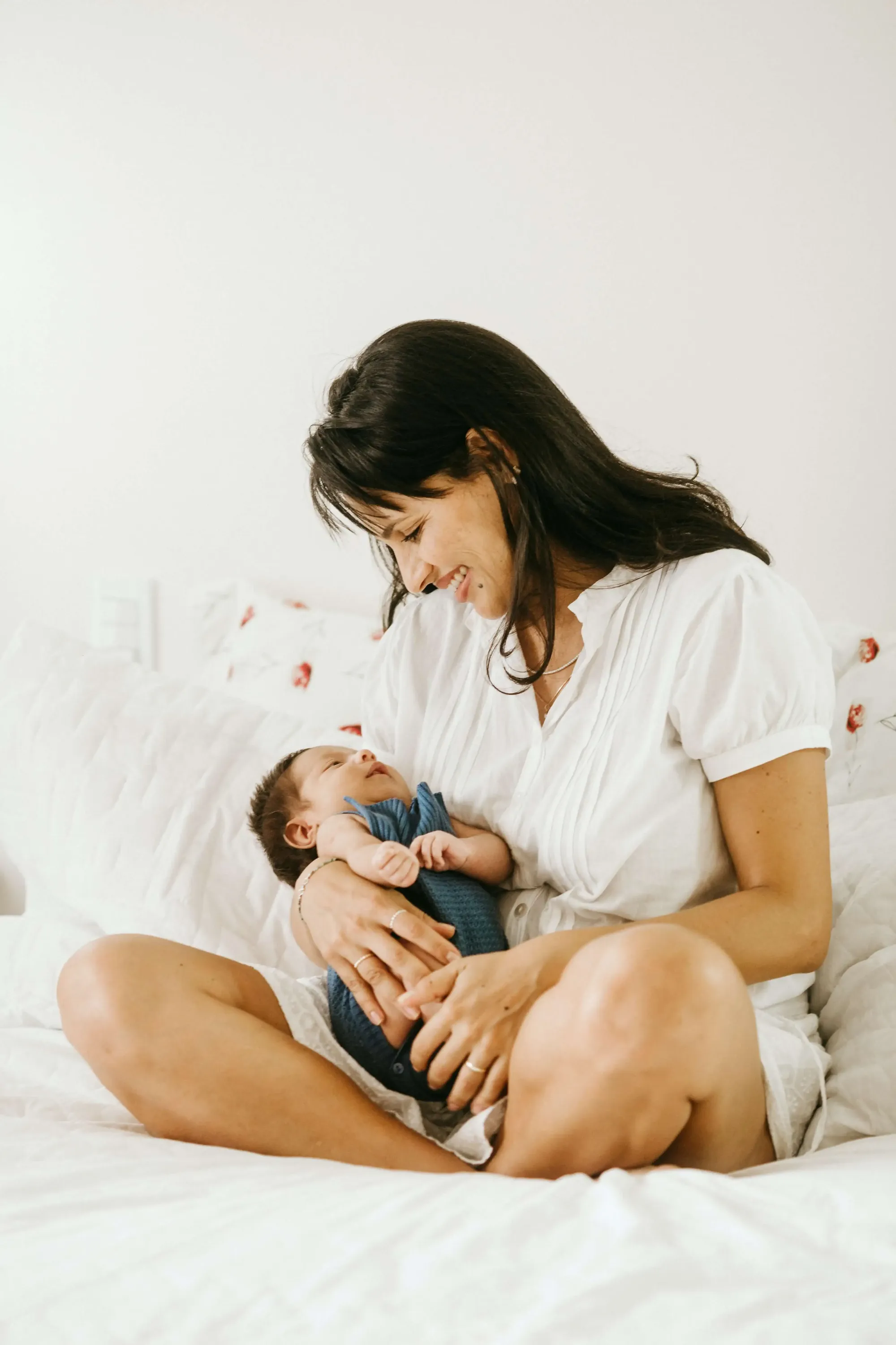 mother and baby, cute baby, newborn baby picture, boob refusal