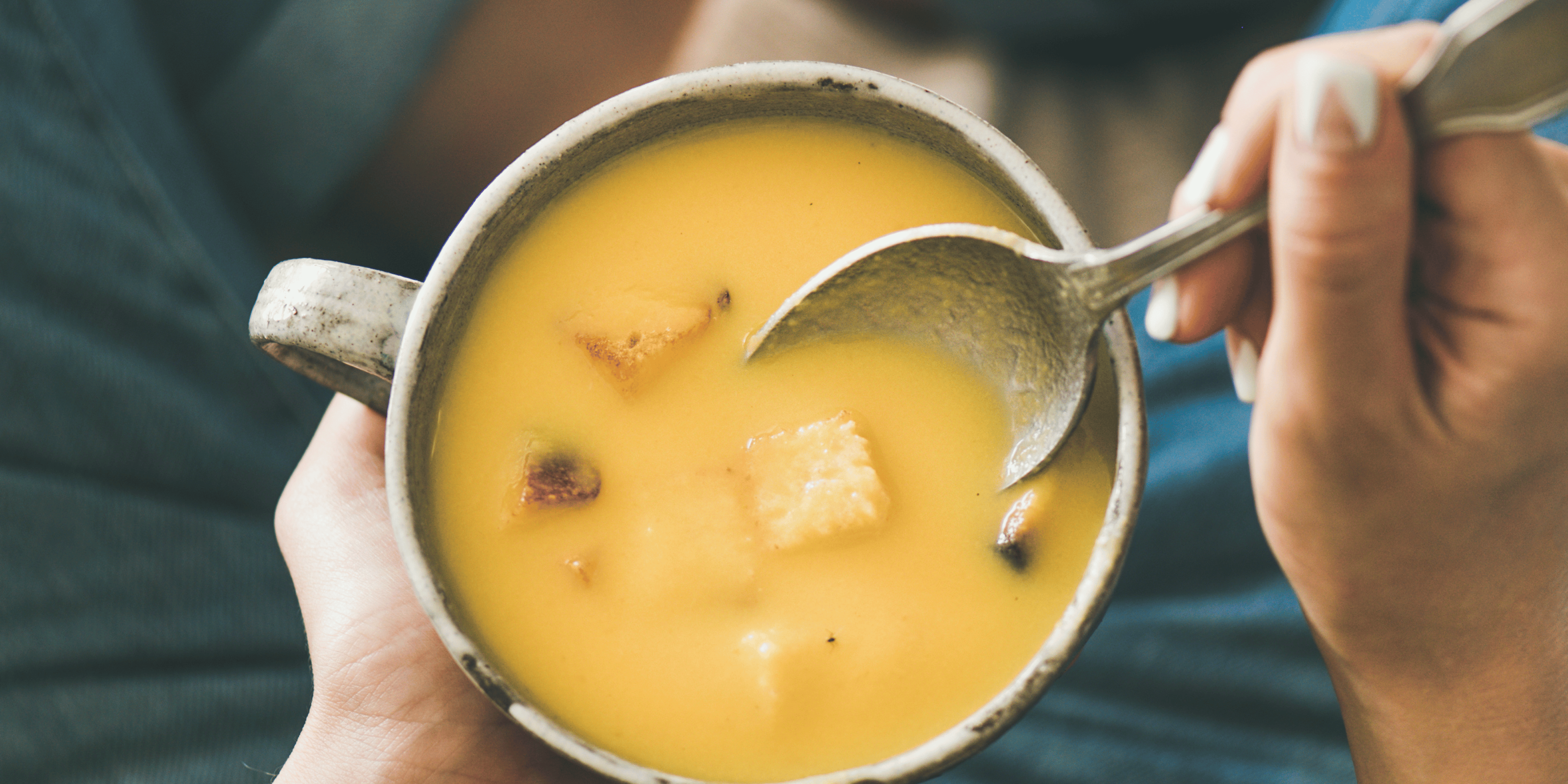 warm soup, butternut soup
