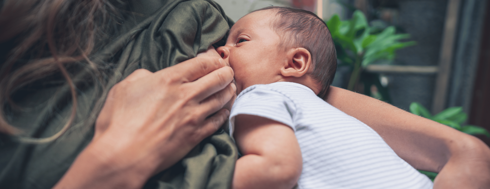 reclined breastfeeding position