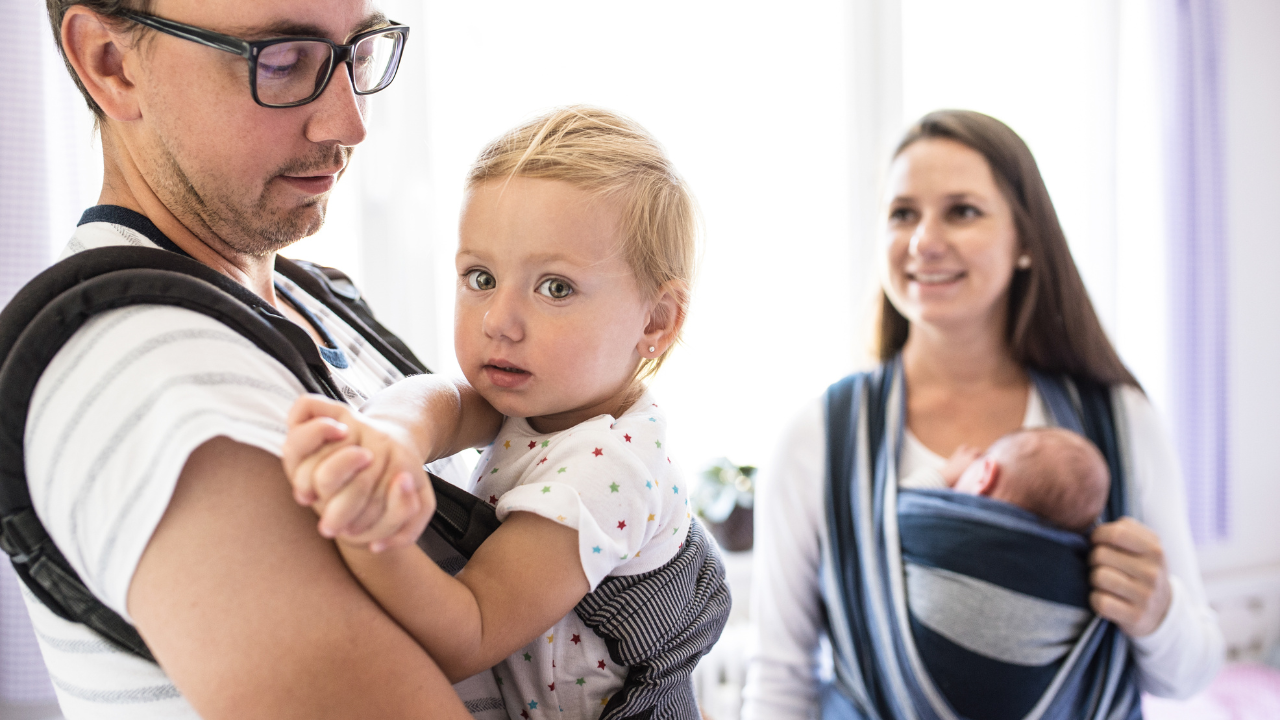 baby in sling, cute baby, baby in sling, breastfeeding problems