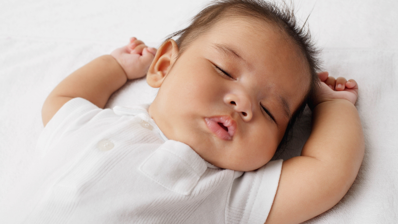 cute baby sleeping