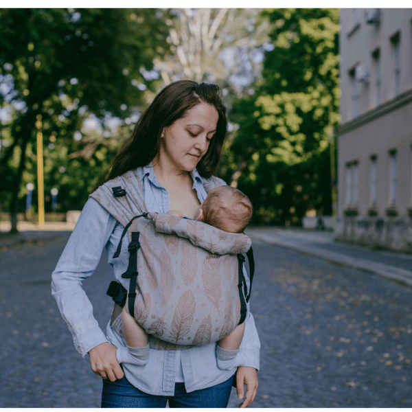 A soft baby carrier