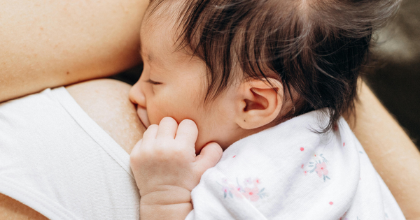 baby at the breast