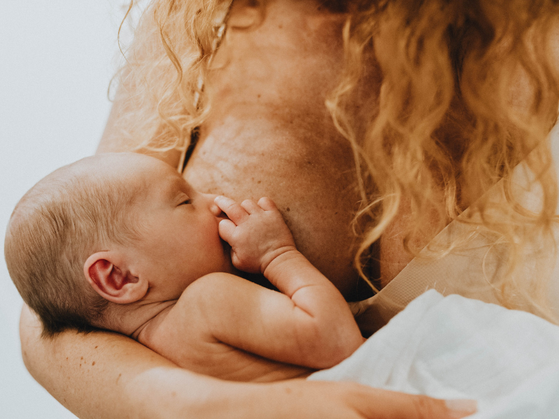 baby breastfeeding