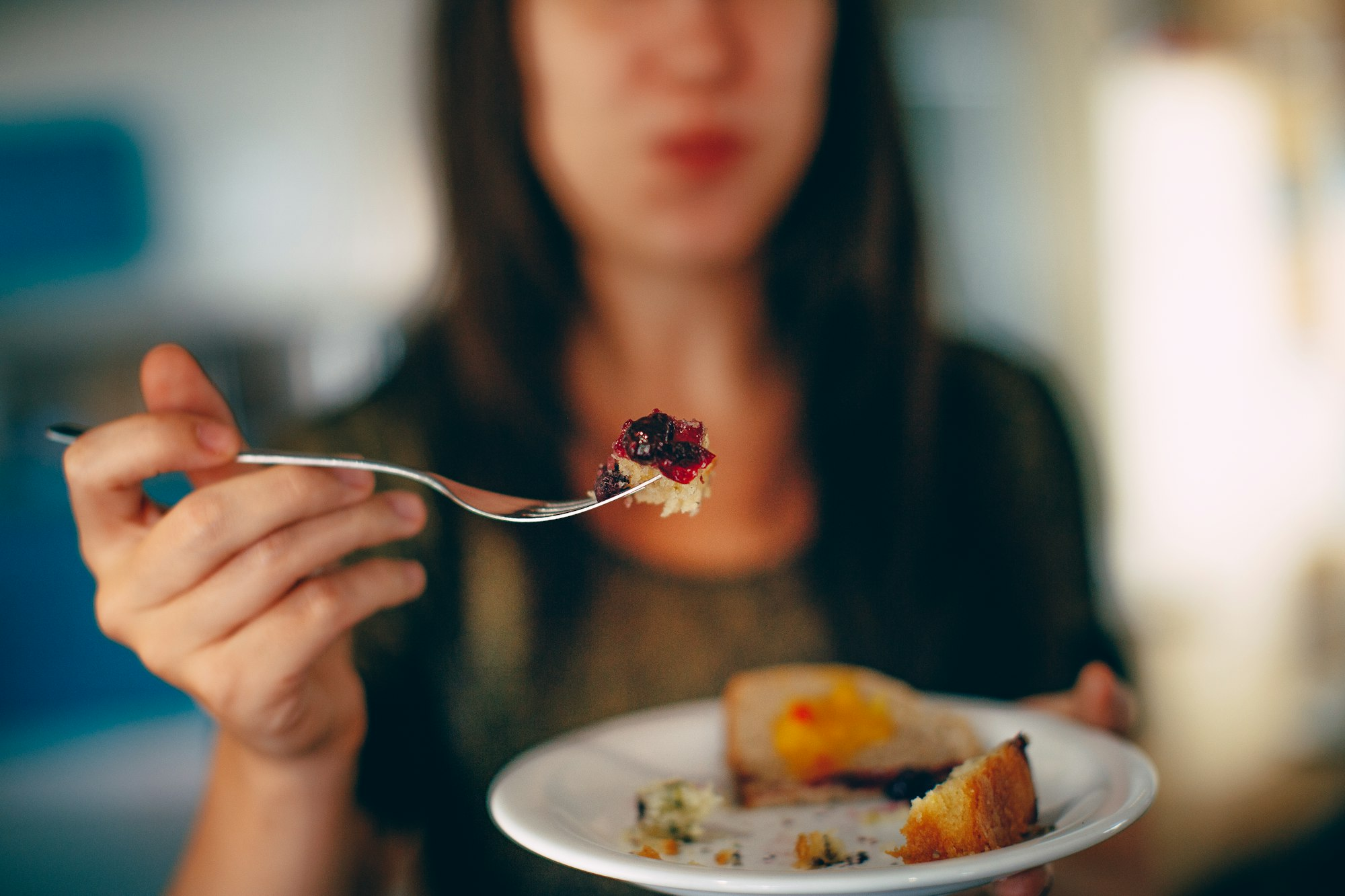 mom with food