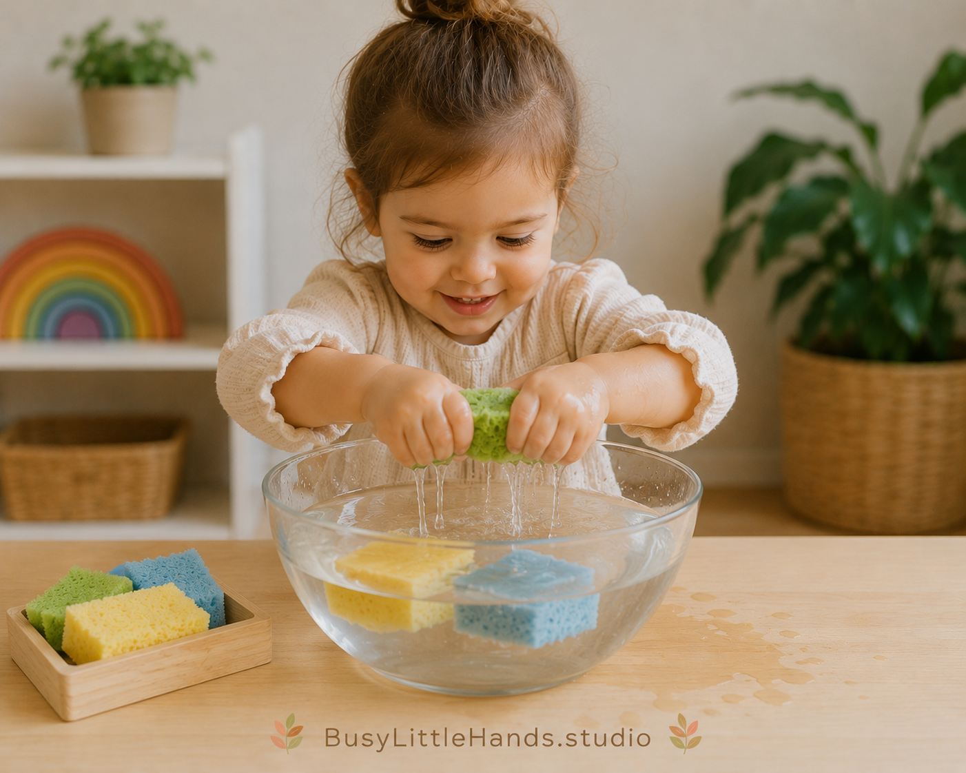 Sensory Movement Activity - Sponge Squeezing